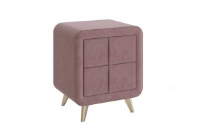 Тумба прикроватная Софи 2 пудра (велюр) в Челябинске - chelyabinsk.mebel-tymen.ru | фото