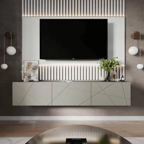 Тумба ТВМ-10 (без опор) (ш2000*г384*в400мм) ЛДСП Графит/ЛДСП Панакота в Челябинске - chelyabinsk.mebel-tymen.ru | фото