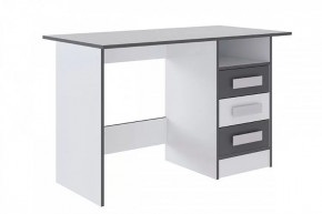 ТЭББИ Стол письменный (ш1232*г600*в750мм), Белый/Белый-Графит серый в Челябинске - chelyabinsk.mebel-tymen.ru | фото