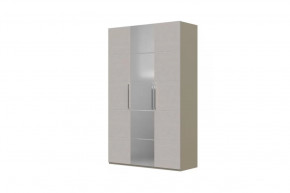 Вива Шкаф распашной ШР-3 1 зеркало Латте/Текстиль в Челябинске - chelyabinsk.mebel-tymen.ru | фото